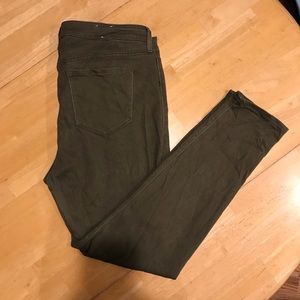Old Navy mid-rise rockstar army green pants
